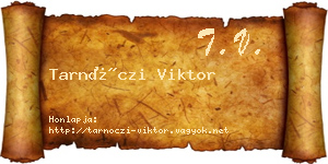 Tarnóczi Viktor névjegykártya