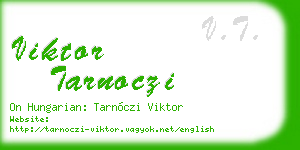 viktor tarnoczi business card
